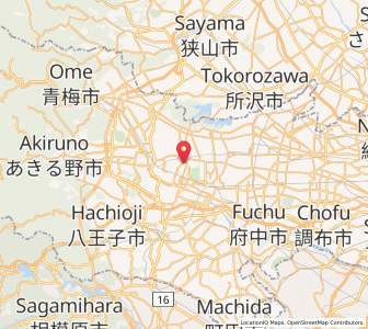 Map of Akishima, Tokyo