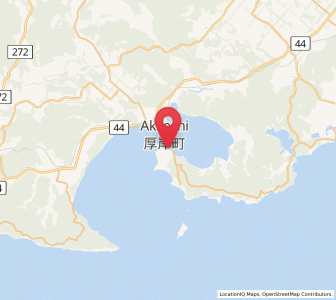 Map of Akkeshi, Hokkaido