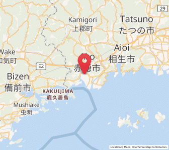 Map of Ako, Hyōgo