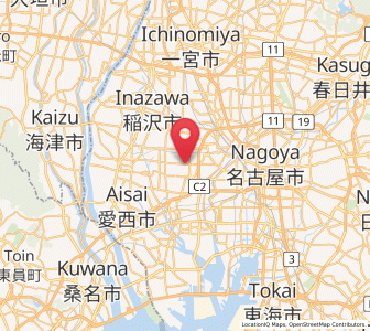 Map of Ama, Aichi