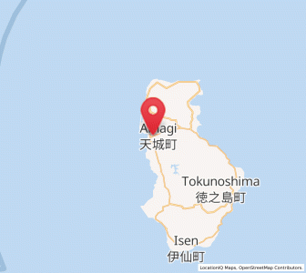 Map of Amagi, Kagoshima