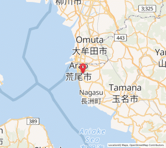 Map of Arao, Kumamoto