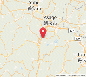 Map of Asago, Hyōgo
