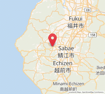 Map of Asahi, Fukui
