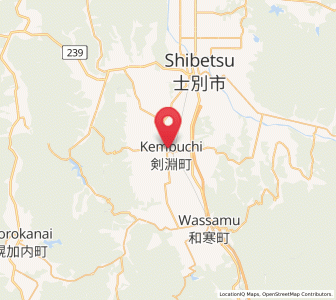 Map of Asahimachi, Hokkaido