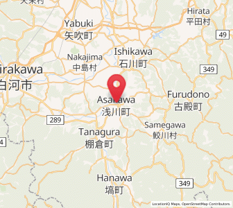 Map of Asakawa, Fukushima