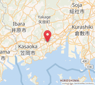 Map of Asakuchi, Okayama