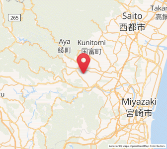 Map of Aya, Miyazaki