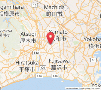 Map of Ayase, Kanagawa