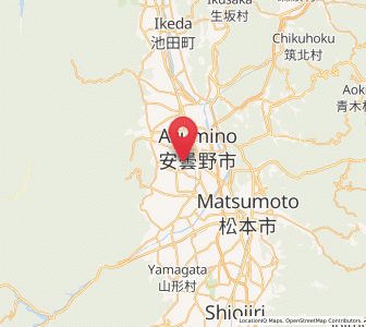 Map of Azumino, Nagano