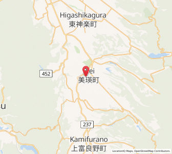 Map of Biei, Hokkaido