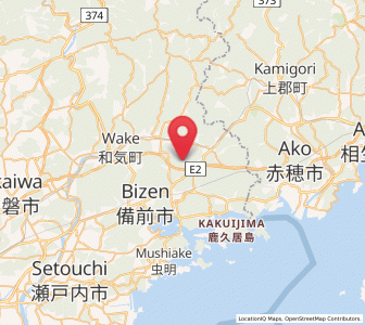 Map of Bizen, Okayama