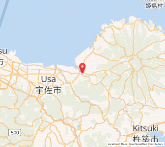 Map of Bungo-Takada-shi, Oita