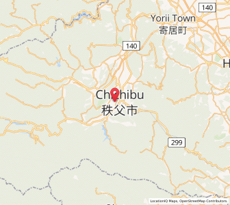Map of Chichibu, Saitama