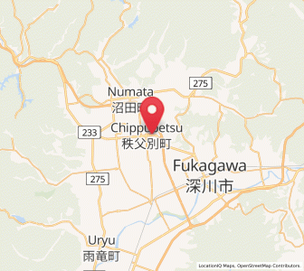 Map of Chippubetsu, Hokkaido