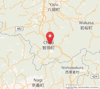Map of Chizu, Tottori