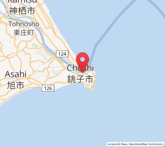 Map of Choshi, Chiba