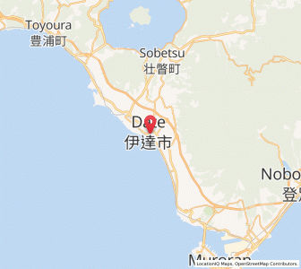 Map of Date, Hokkaido