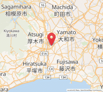 Map of Ebina, Kanagawa