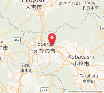 Map of Ebino, Miyazaki