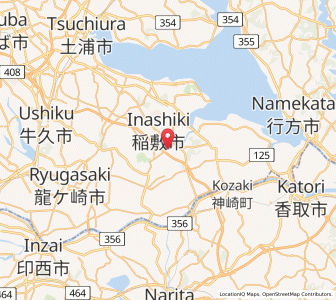 Map of Edosaki, Ibaraki