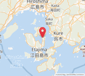 Map of Etajima, Hiroshima
