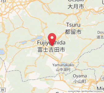 Map of Fuji-yoshida, Yamanashi