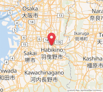 Map of Fujiidera, Ōsaka