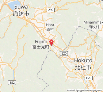 Map of Fujimi, Nagano