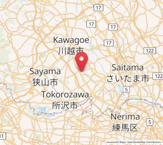 Map of Fujimino, Saitama