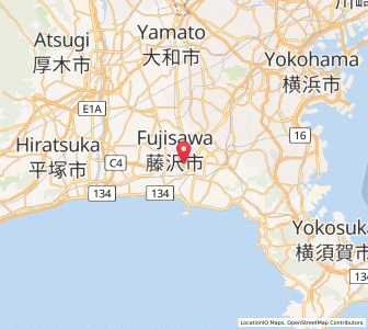 Map of Fujisawa, Kanagawa