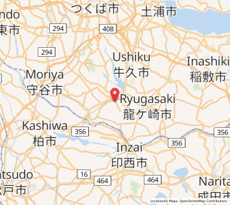 Map of Fujishiro, Ibaraki