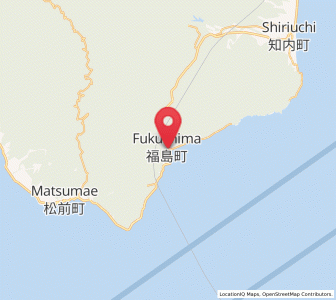 Map of Fukushima, Hokkaido