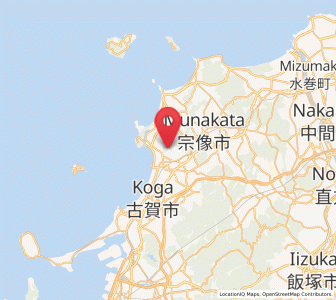 Map of Fukutsu, Fukuoka