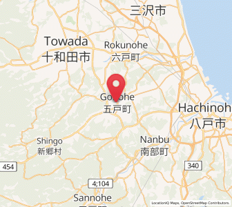 Map of Furudate, Aomori