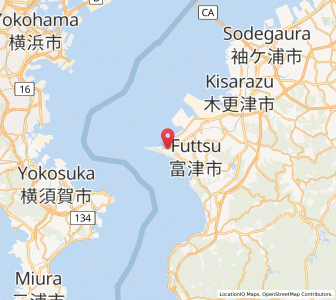 Map of Futtsu, Chiba