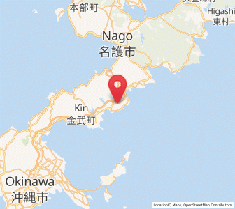 Map of Ginoza, Okinawa