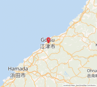 Map of Gōtsuchō, Shimane