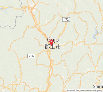 Map of Gujō, Gifu