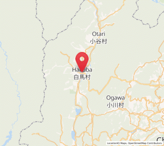 Map of Hakuba, Nagano