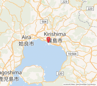 Map of Hamanoichi, Kagoshima