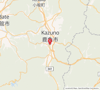 Map of Hanawa, Akita