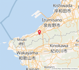 Map of Hannan, Ōsaka