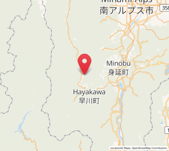 Map of Hayakawa, Yamanashi