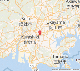 Map of Hayashima, Okayama