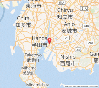 Map of Hekinan, Aichi