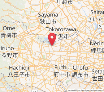 Map of Higashiyamato, Tokyo