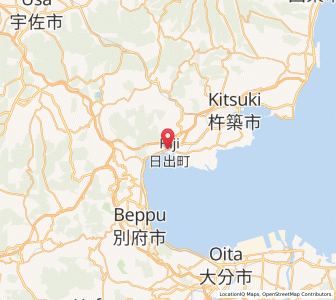 Map of Hiji, Oita