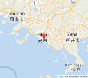 Map of Hikari, Yamaguchi