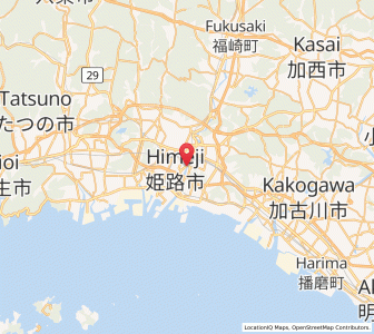 Map of Himeji, Hyōgo